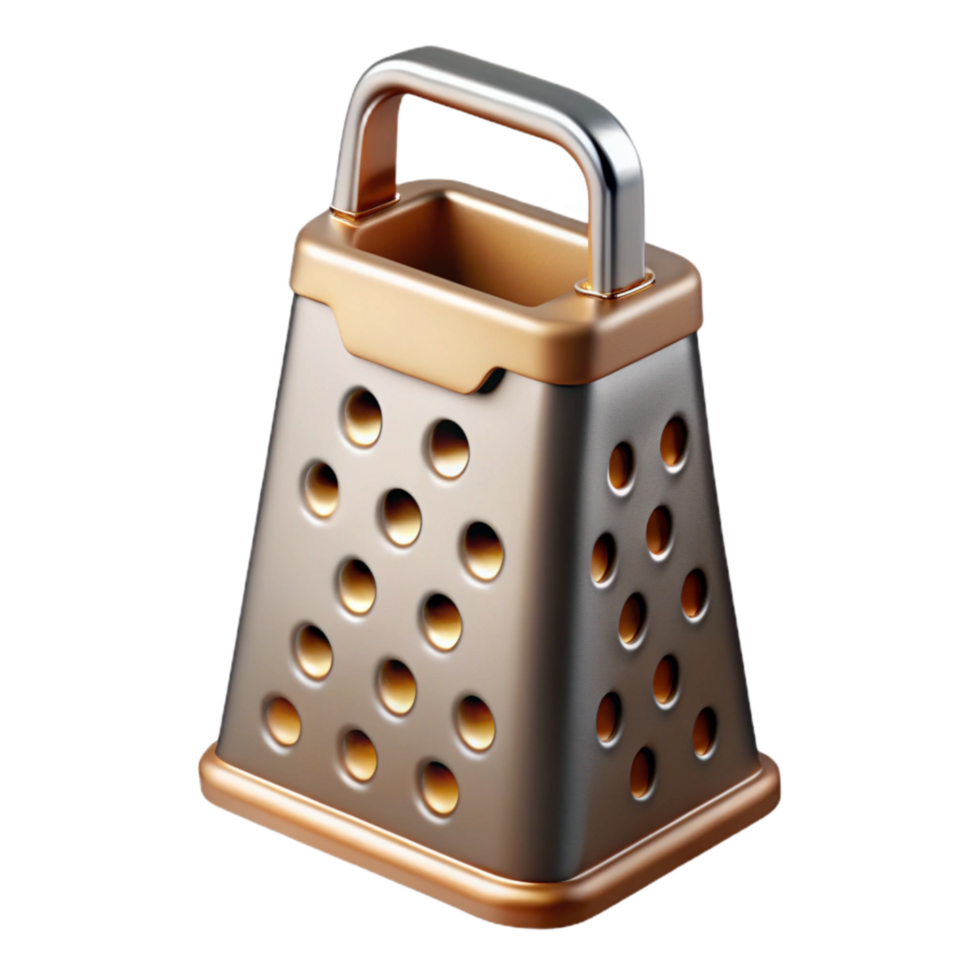 stunning classic Artisan Cheese Grater Metal Design Cutout Element high resolution png