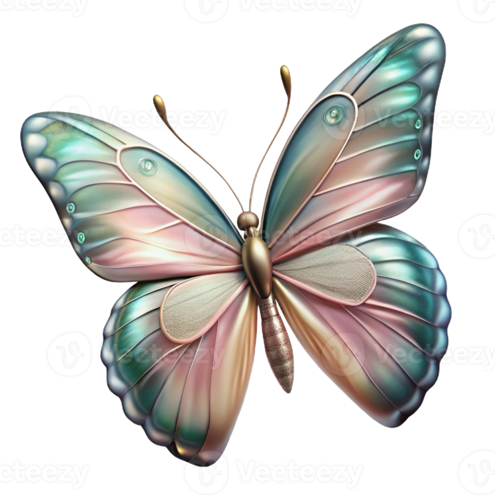 extraordinary creative Portrait of a Delicate Butterfly with In detailed png