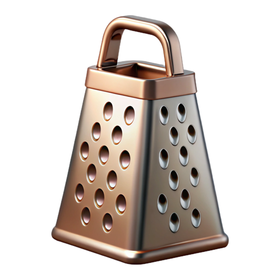 wonderful artistic Artisan Cheese Grater Metal Design Cutout Element detailed png