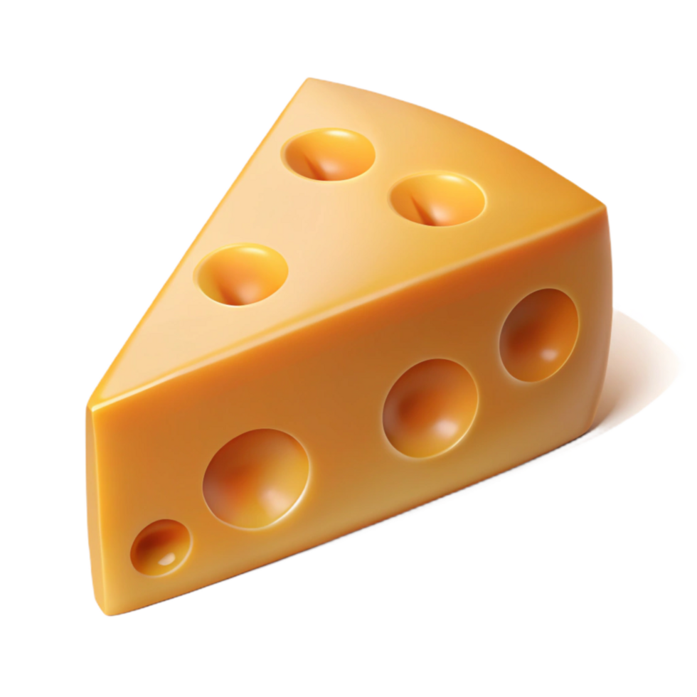 beautiful traditional Artisan Cheese Wedge Sharp Cheddar Cutout Element exclusive png