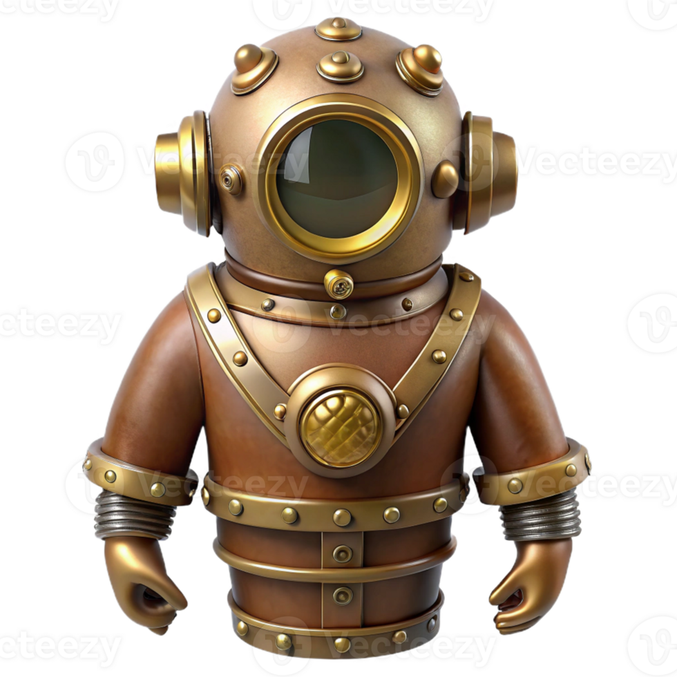 wonderful modern A Steampunk Diving Suit Heavy Brass and R original png