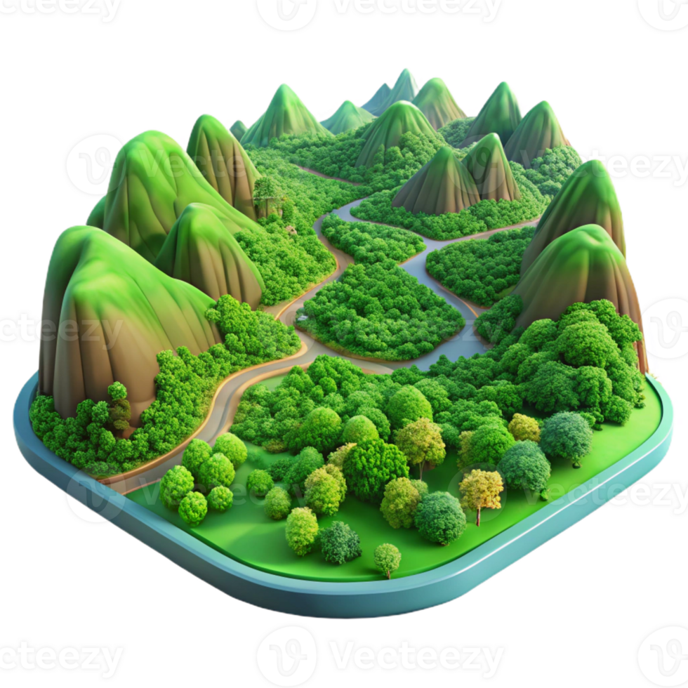 impressive classic A Lush Green Valley Viewed from a High V high resolution png