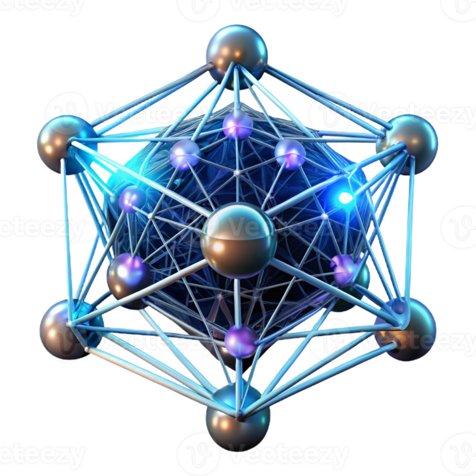 dramatic artistic A Network of Interconnected Nodes Pulsin authentic png