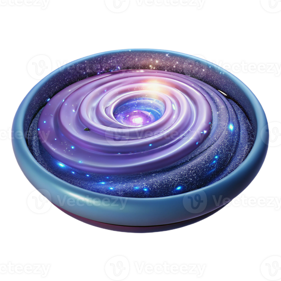 stunning vintage A Swirling Galaxy Reflected in a Still Pon professional png
