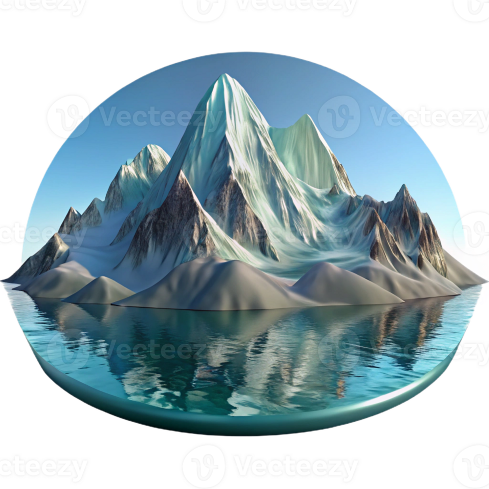 magnificent traditional A Majestic Snow Capped Mountain Range Ref high quality png