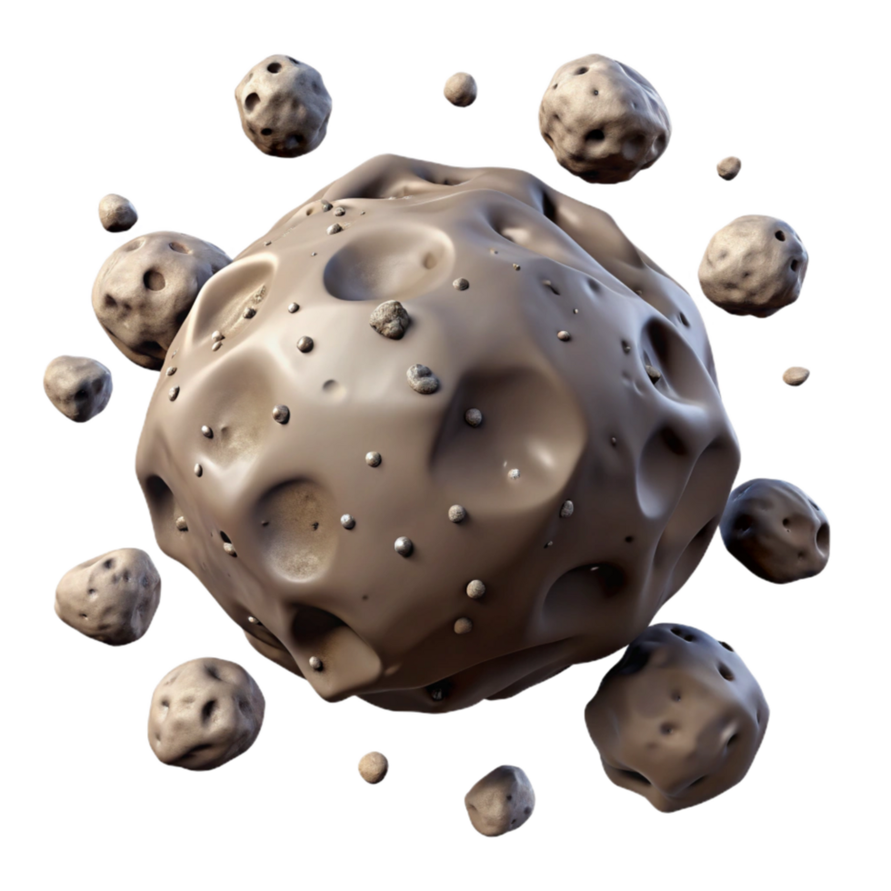 impressive creative Asteroid Field Scattered Rocks and Dust Cutout professional png
