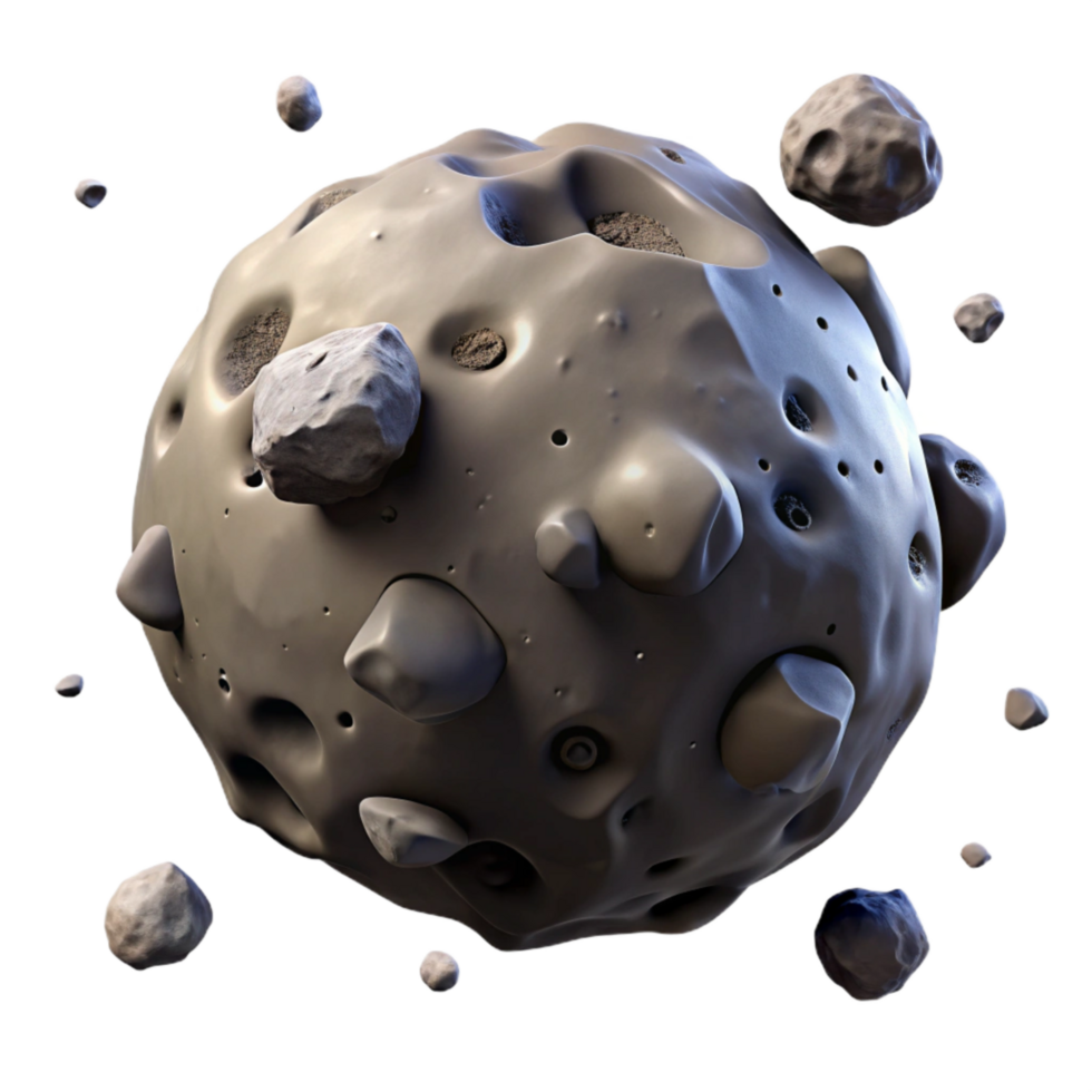 serene traditional Asteroid Field Scattered Rocks and Dust Cutout high resolution png
