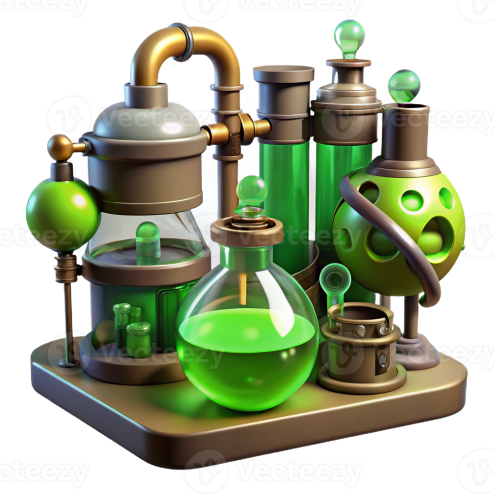magnificent classic A Steampunk Laboratory Filled with Stra high resolution png