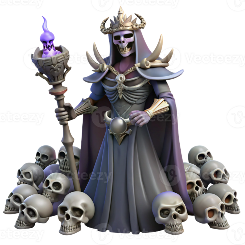 magnificent classic A Powerful Lich Raising an Army of Skele exclusive png