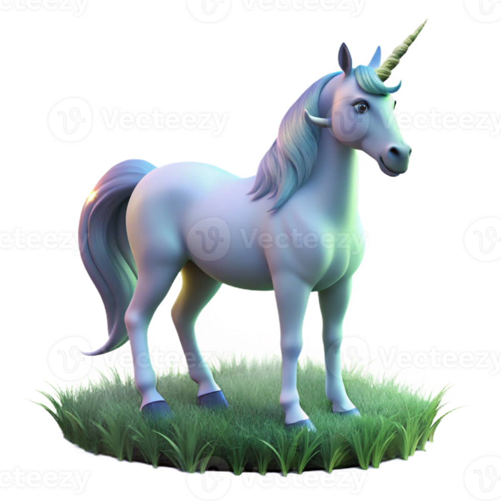 elegant classic A Majestic Unicorn Grazing in a Moonlit Me 4K png