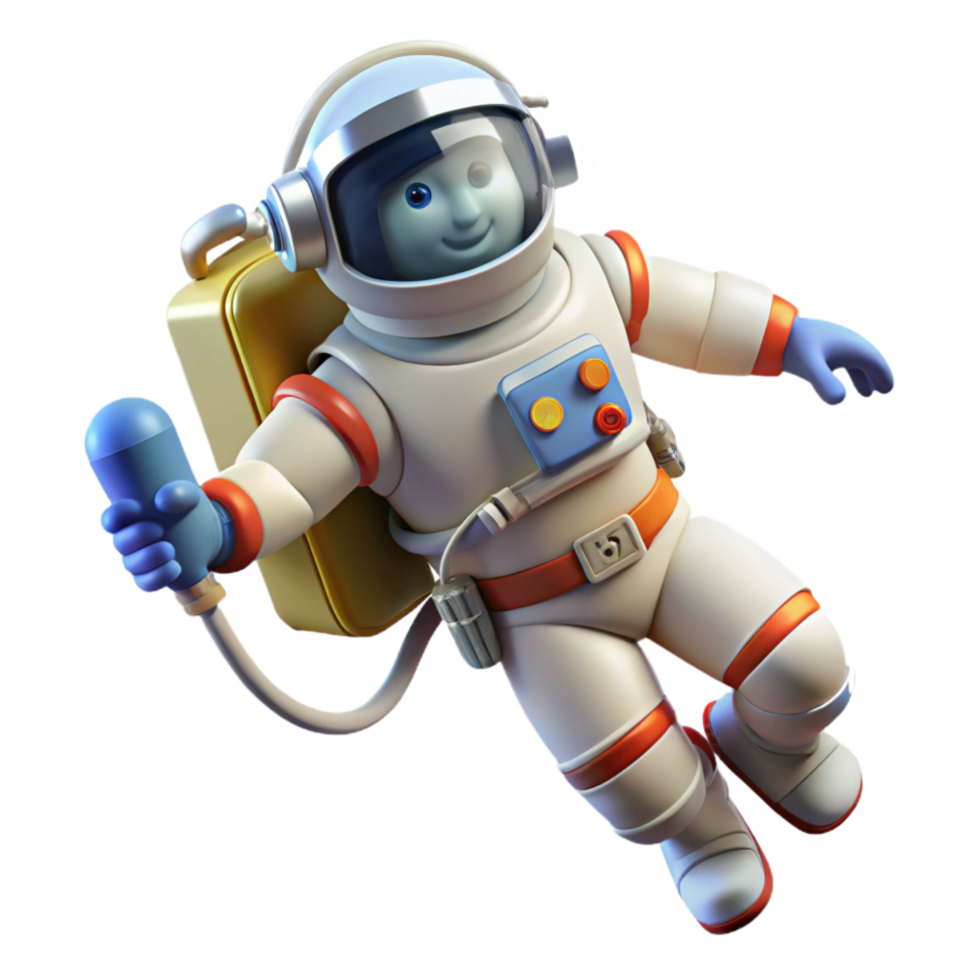 extraordinary minimalist Astronaut Floating in Space Suit genuine png