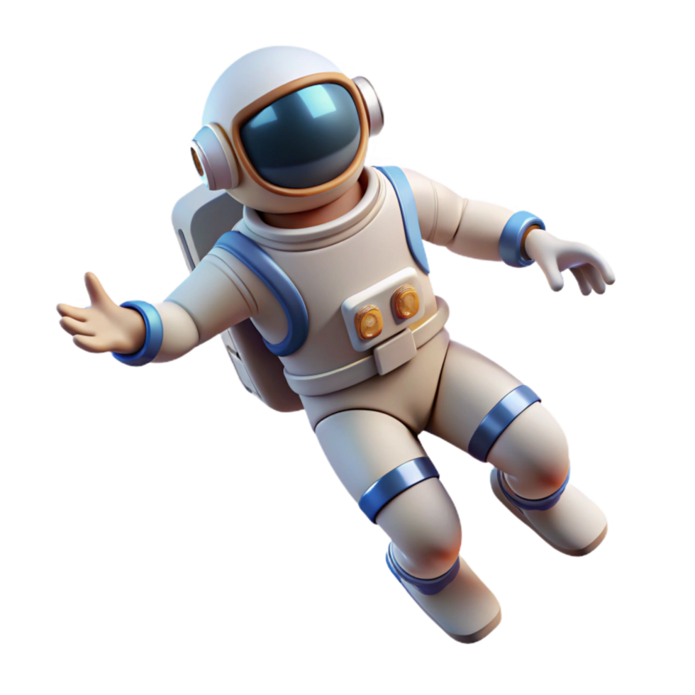 impressive traditional Astronaut Floating in Zero Gravity genuine png