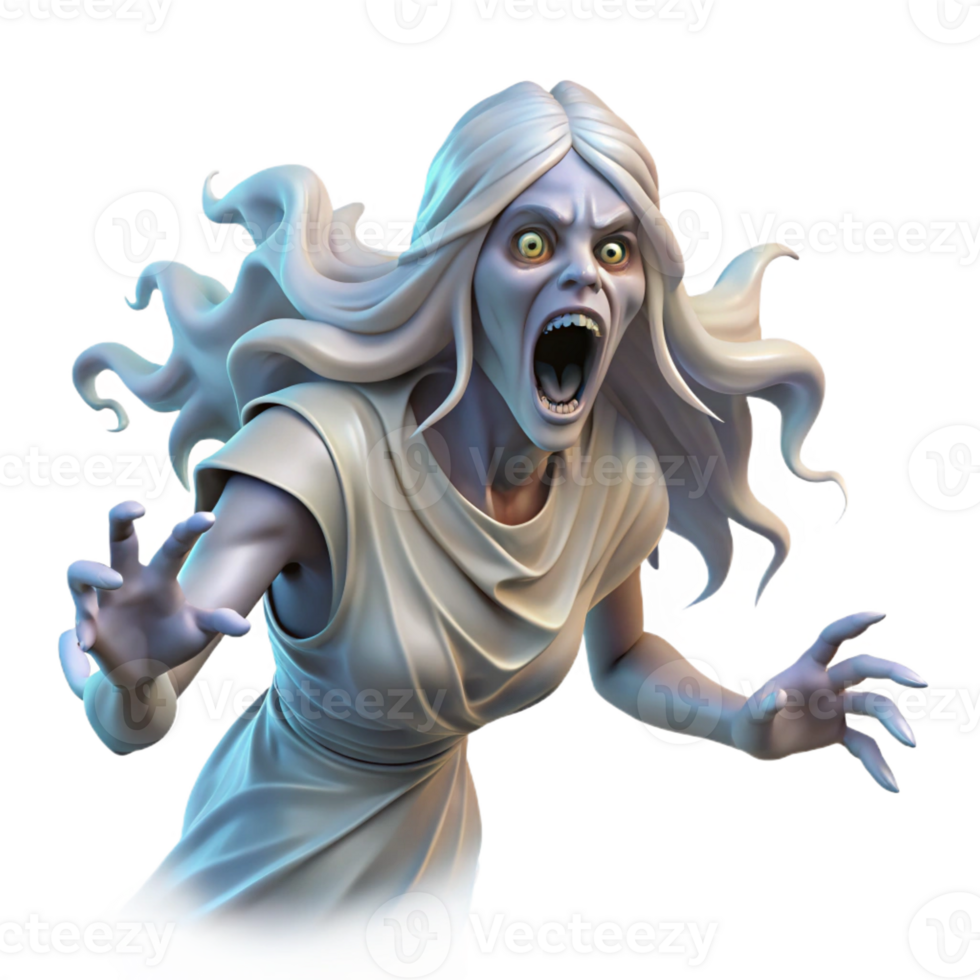 magnificent artistic A Banshee Wailing in the Wind Ghostly And high resolution png