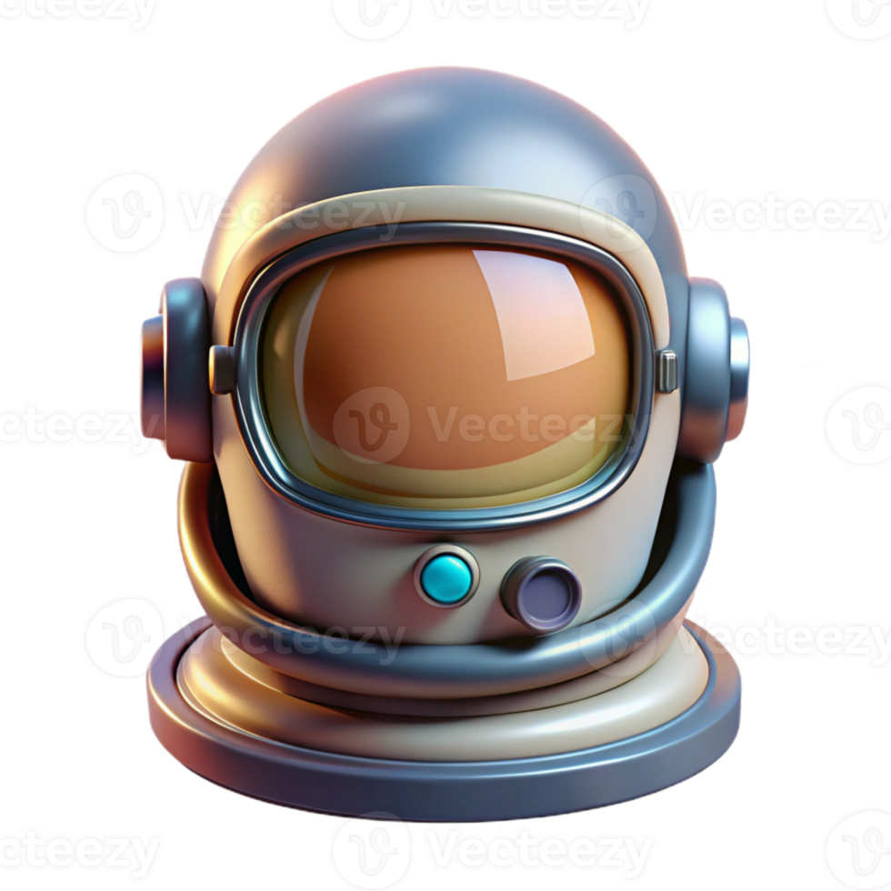 extraordinary contemporary Astronaut Helmet Front View Element authentic png