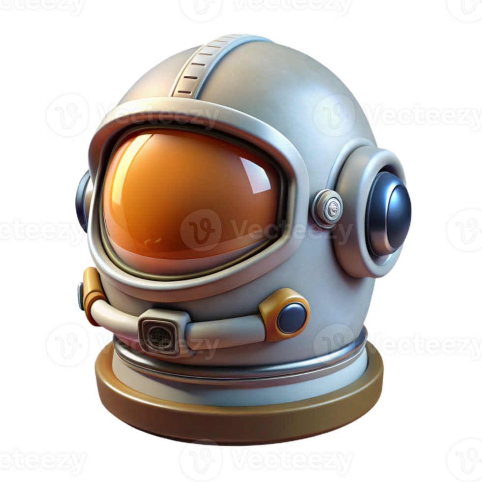 extraordinary minimalist Astronaut Helmet Front View Element high quality png