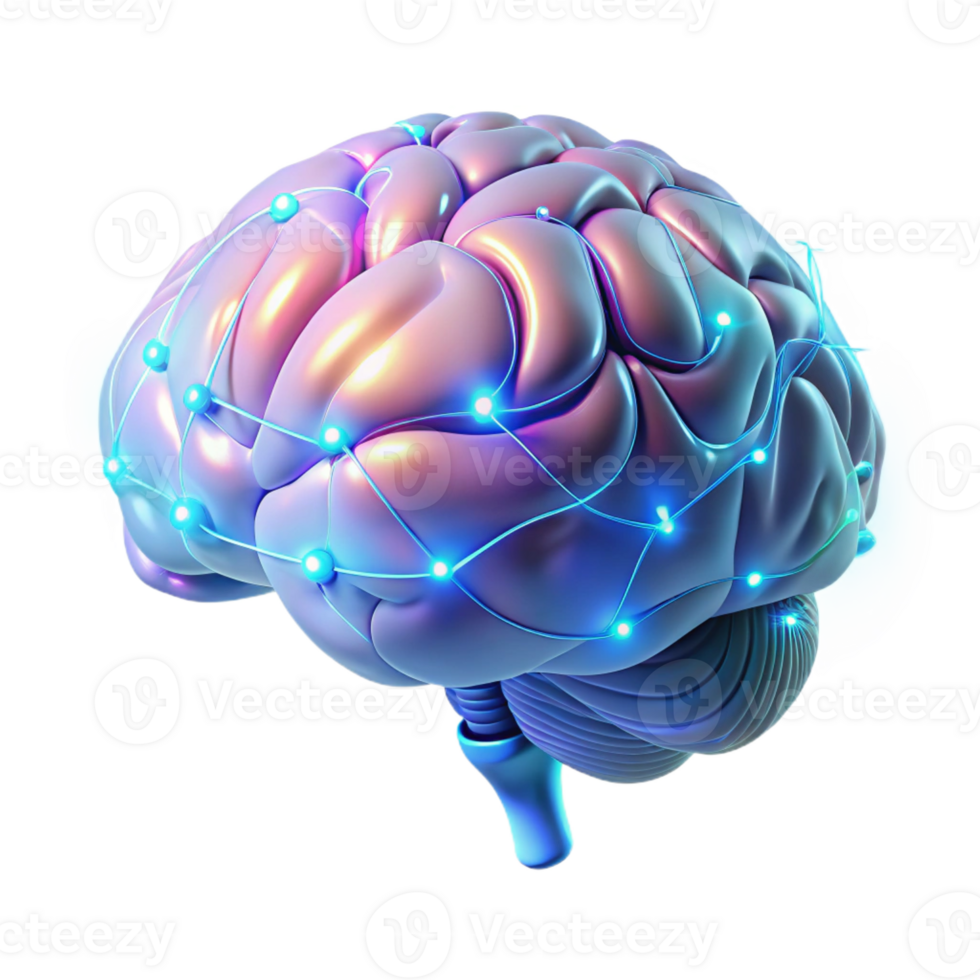 magnificent traditional A Holographic Projection of a Human Brain high resolution png