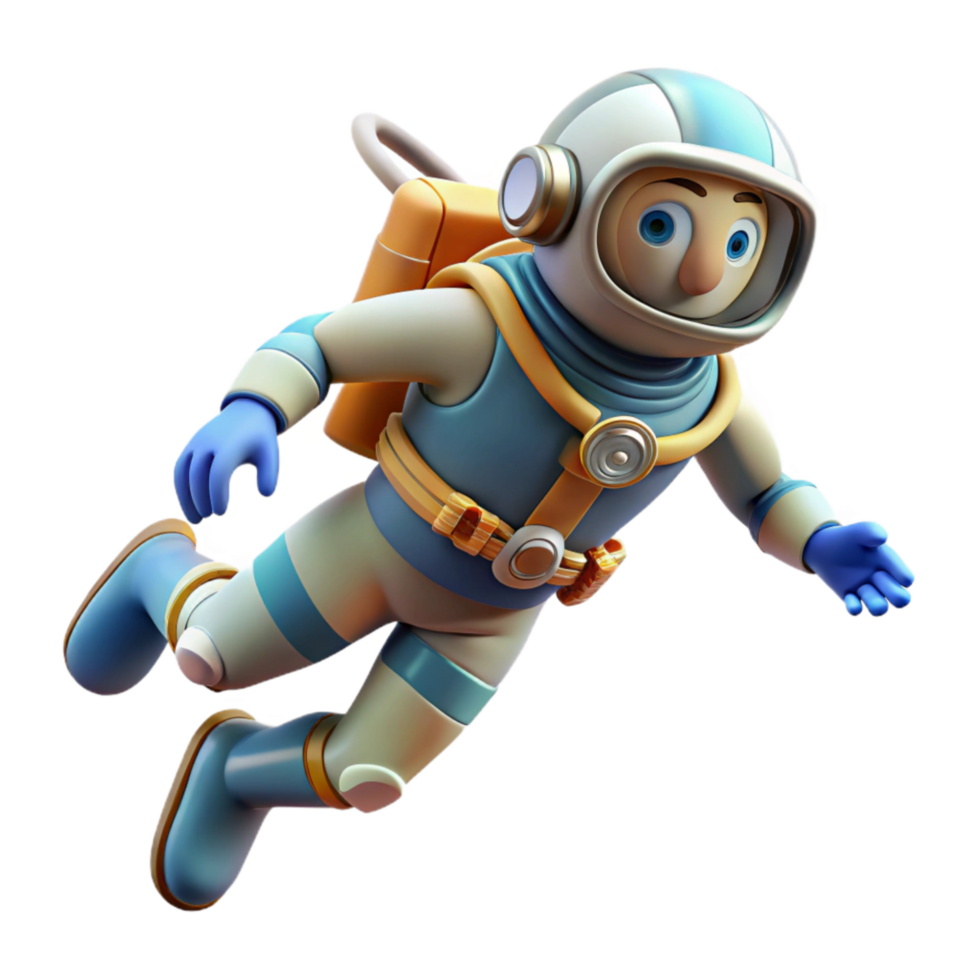 beautiful rustic Astronaut Training Underwater Scuba Gear Element professional png