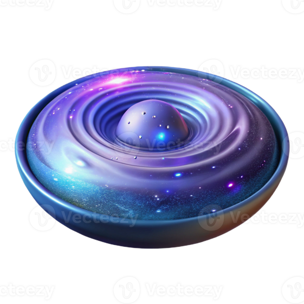 dramatic minimalist A Swirling Galaxy Reflected in a Still Pon exclusive png