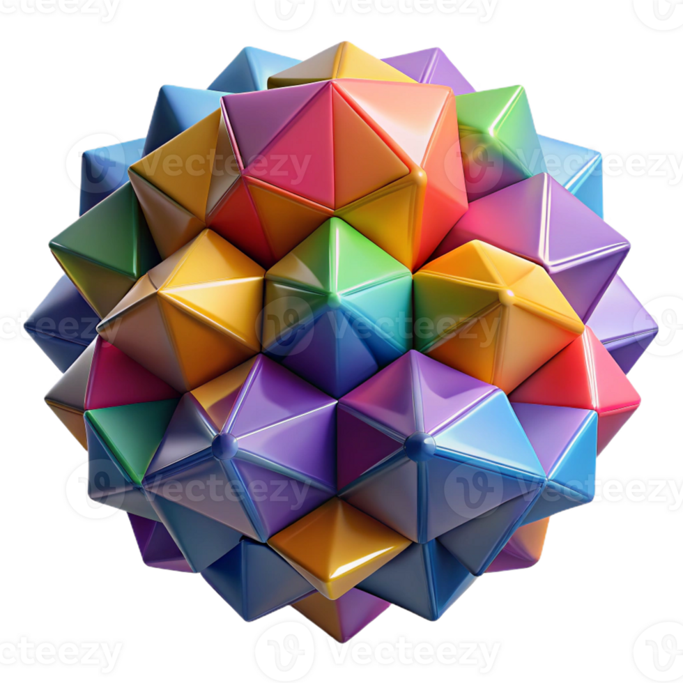 elegant traditional A Field of Colorful Overlapping Polygons high resolution png