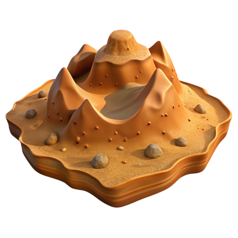 magnificent modern Atacama Desert Barren Landscape Element exclusive png