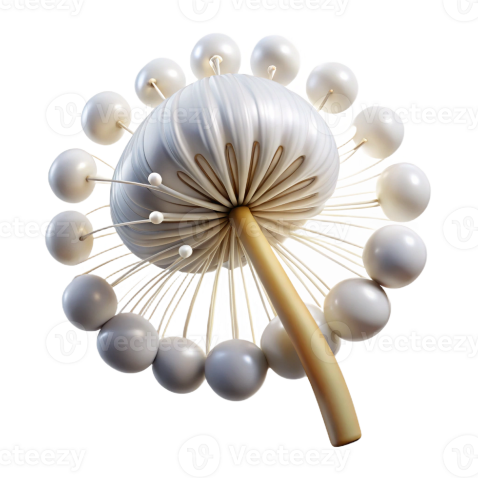 beautiful vintage A Dandelion Seedhead Moments Before Disp detailed png