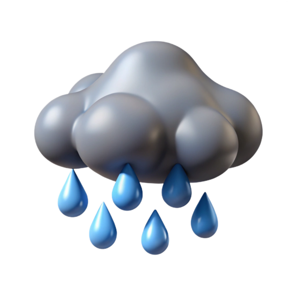 vibrant artistic Atmospheric River Heavy Rainfall Realistic View Element authentic png