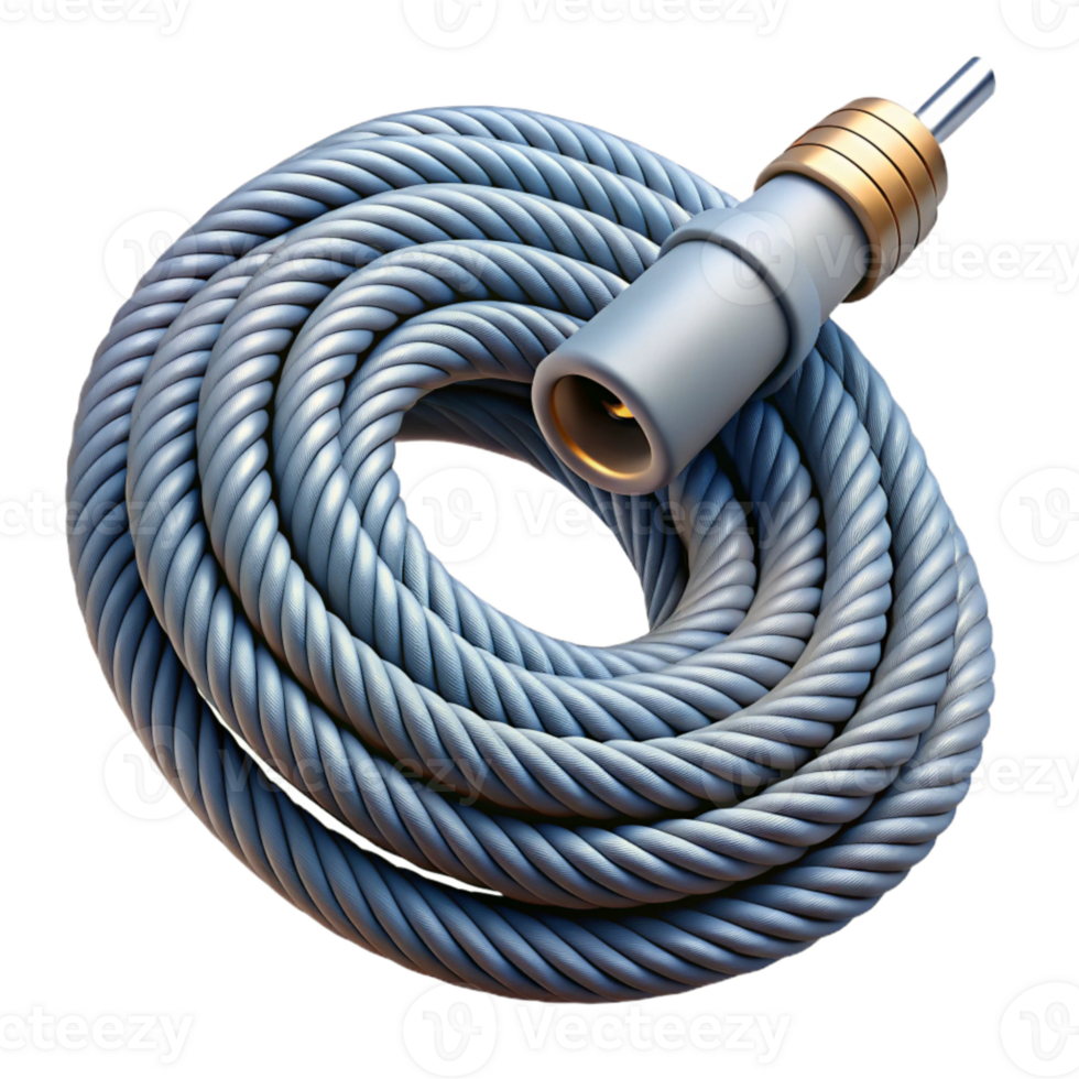 impressive creative Audio Cable Coiled Element Transparent Background authentic png