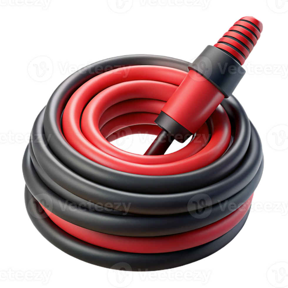 magnificent modern Audio Cable Coiled Red and Black Cutout genuine png