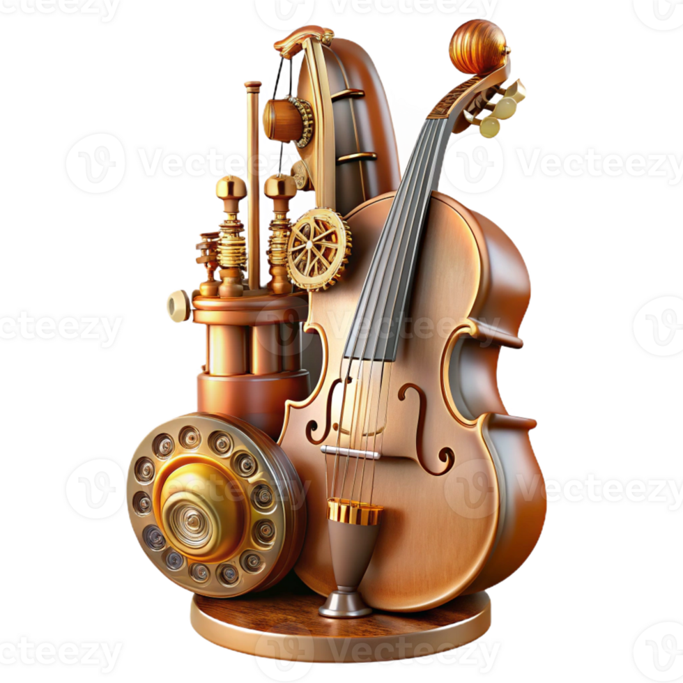 wonderful modern A Steampunk Musical Instrument Resembling high resolution png