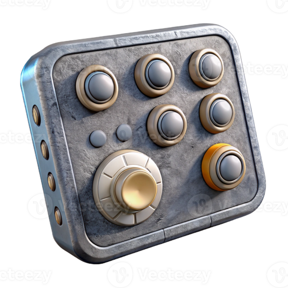 elegant vintage Audio Interface Front Panel Element original png