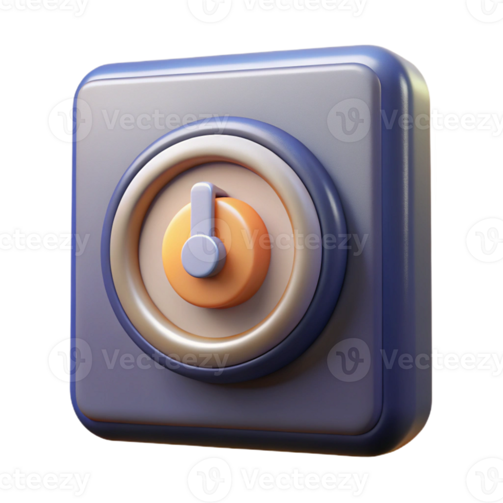 wonderful vintage Audio Interface Power Button Illuminated Transparent Background genuine png