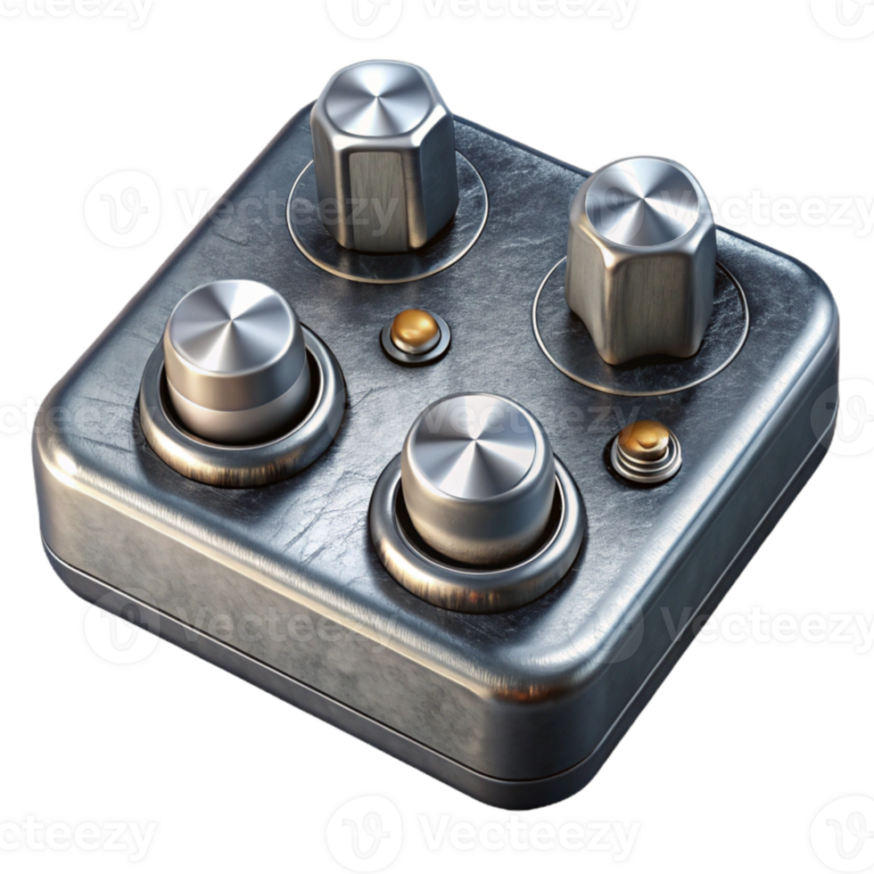 wonderful abstract Audio Interface Knobs Silver and Black Transparent Background genuine png