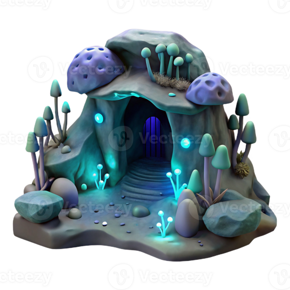 stunning classic A Subterranean Dwelling Carved Into Rock high quality png