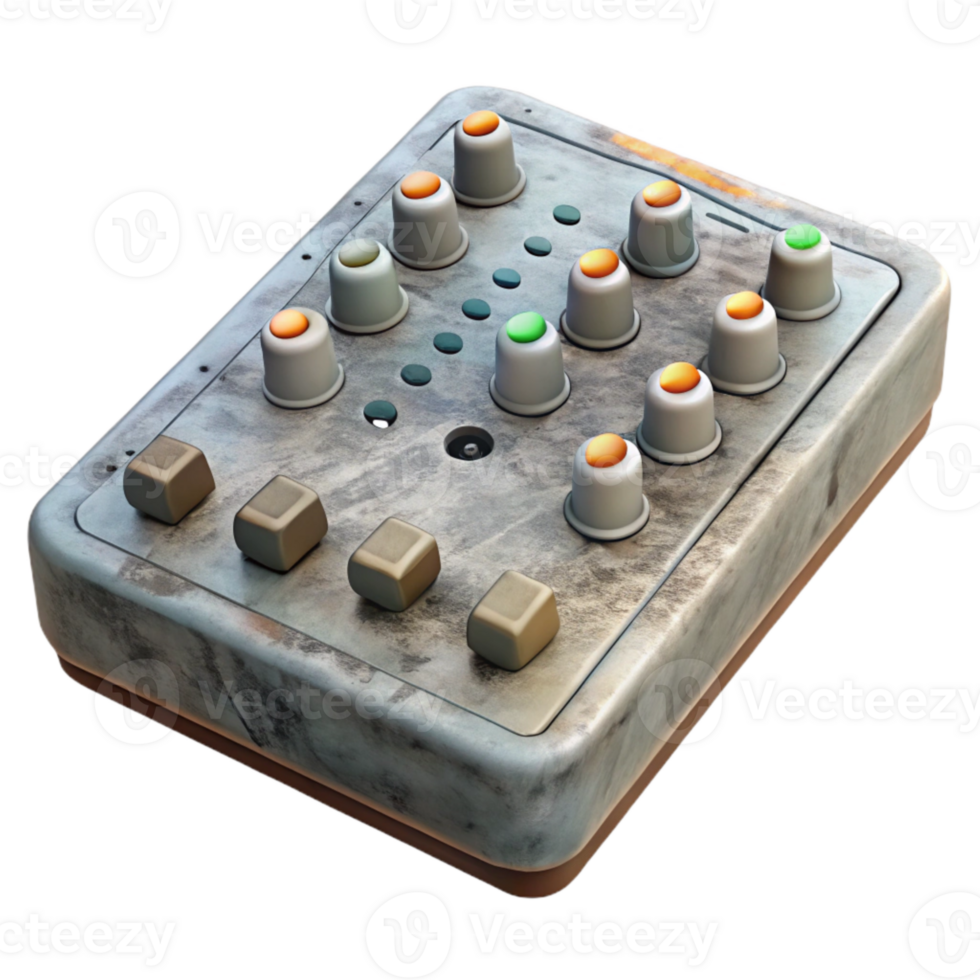 serene modern Audio Mixer Channel Strip Close Up professional png