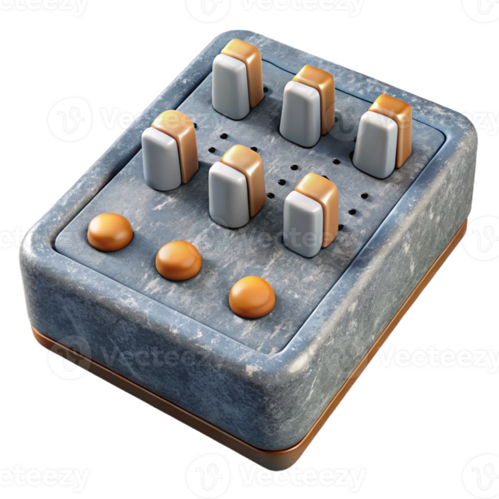 extraordinary creative Audio Mixer Faders Close Up Element genuine png
