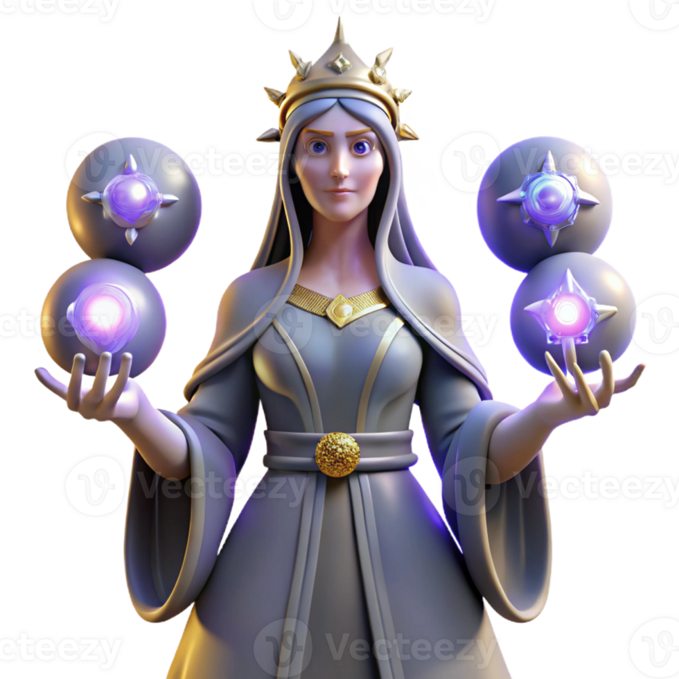 beautiful rustic Hecate Goddess of Witchcraft Surrounded high resolution png
