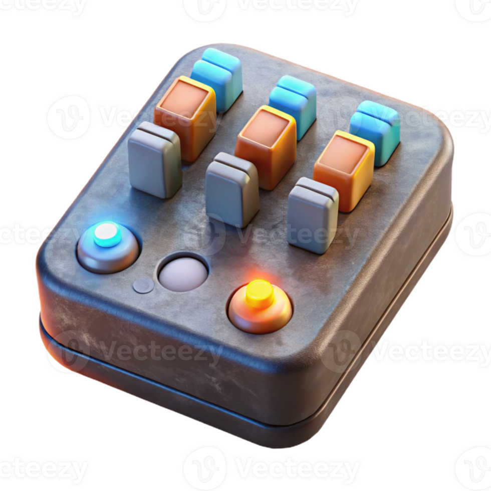 stunning abstract Audio Mixer Power Switch Illuminated Cutout detailed png