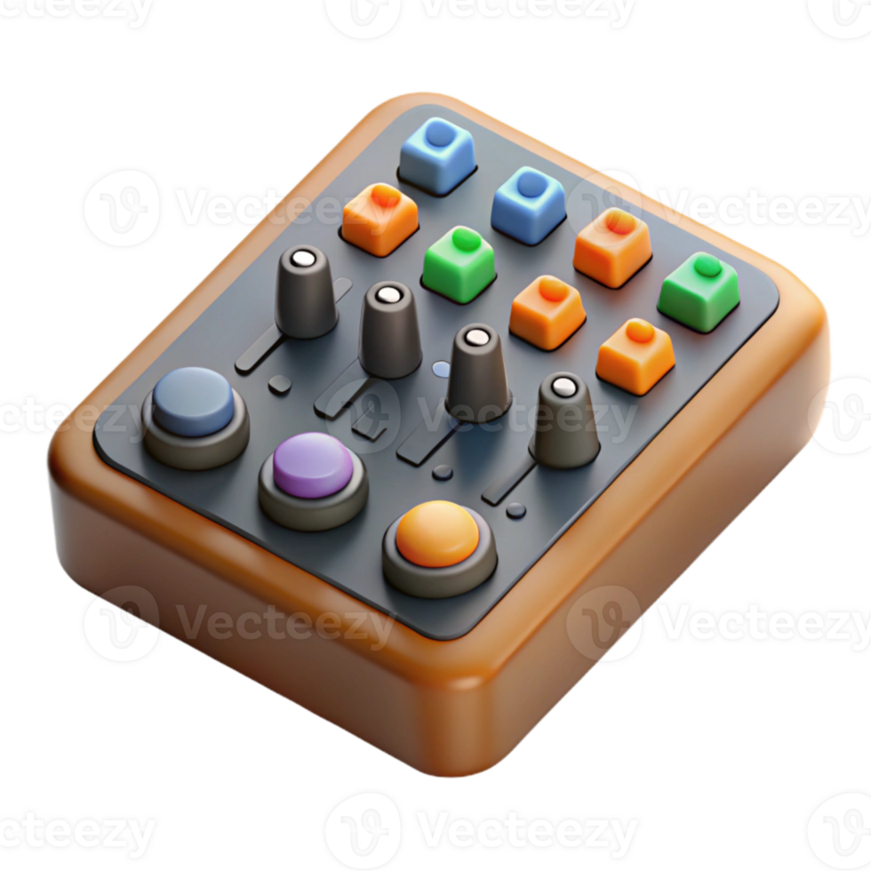 dramatic rustic Audio Mixer Top View Element genuine png