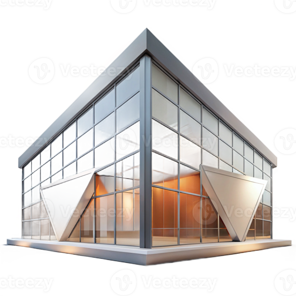 elegant creative A Modern Art Museum with Sharp Angles and L premium png