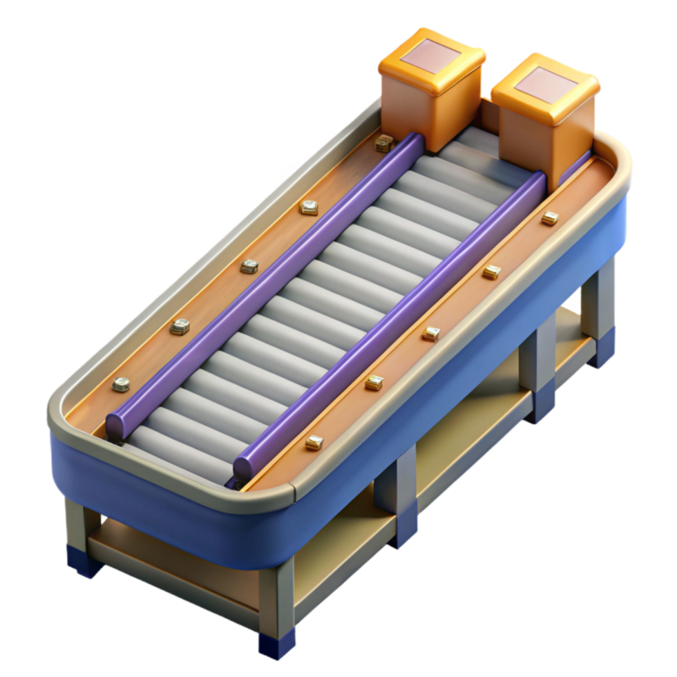 vibrant classic Automated Conveyor Belt Top View exclusive png