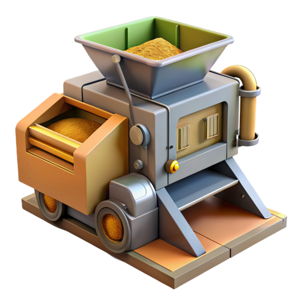 dramatic abstract Automated Crop Sorting Machine high resolution png