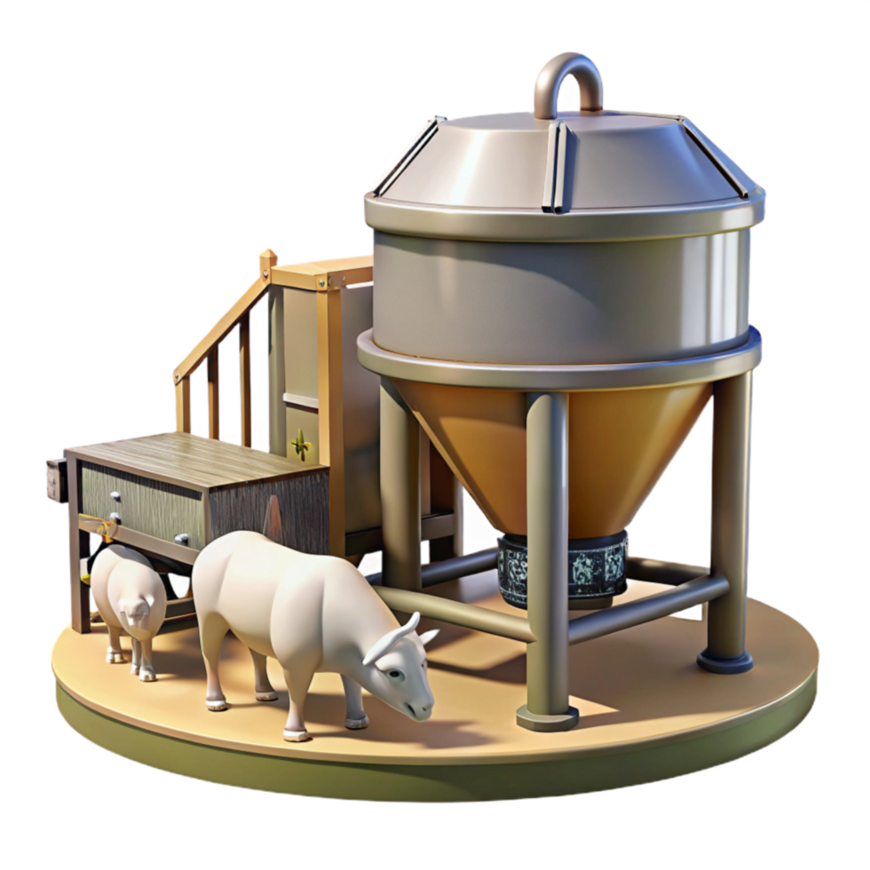 stunning artistic Automated Feeding System for Livestock png