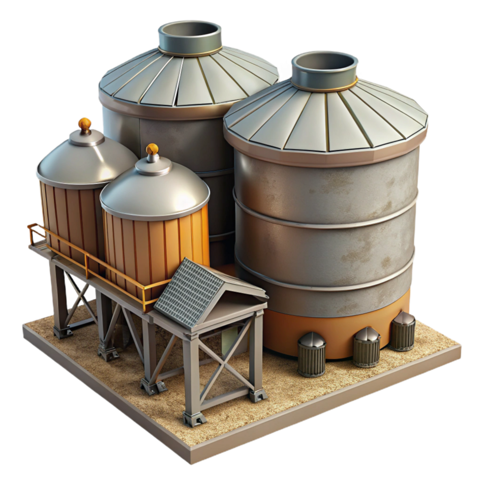 vibrant artistic Automated Grain Storage System high quality png