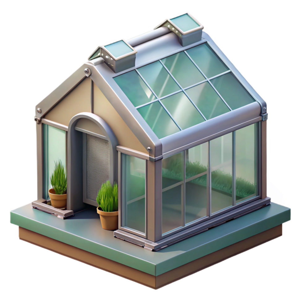 serene abstract Automated Greenhouse Humidity Control System Transparent Background high resolution png