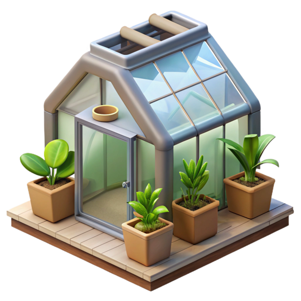 extraordinary artistic Automated Greenhouse Humidity Control System Transparent Background png