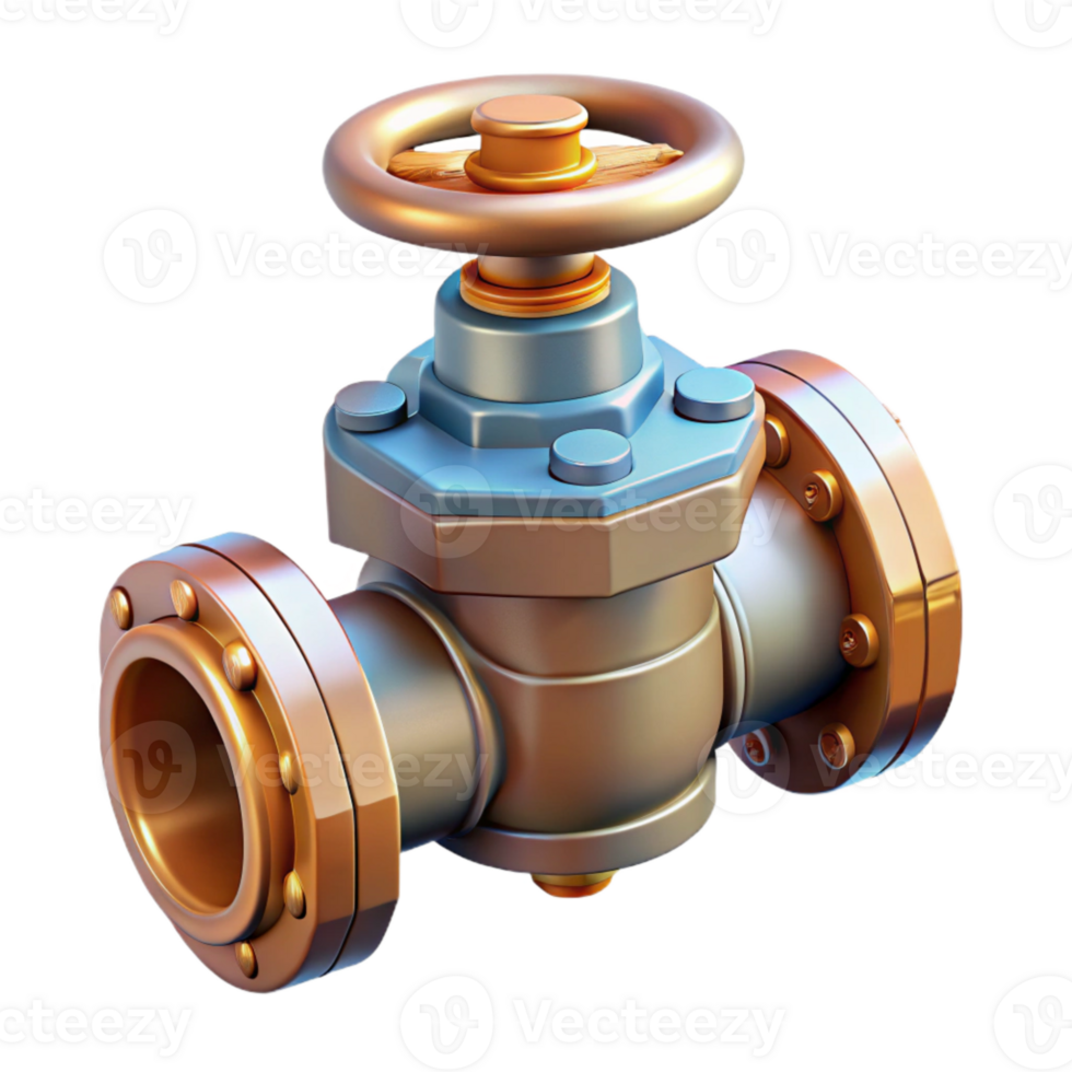 serene rustic Automated Irrigation System Valves Close Up Element exclusive png