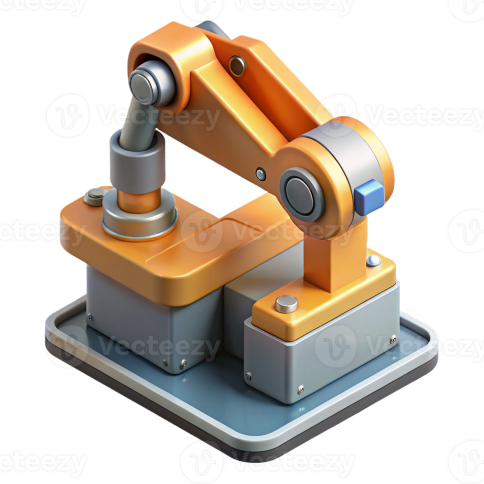 extraordinary artistic Automated Painting Robot Isometric View original png