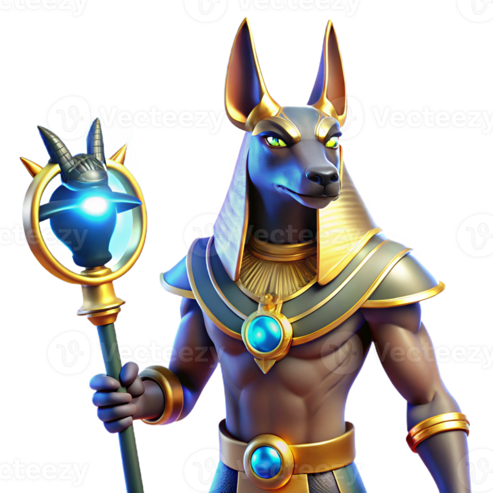 magnificent creative Anubis the Egyptian God of the Dead Wit high quality png