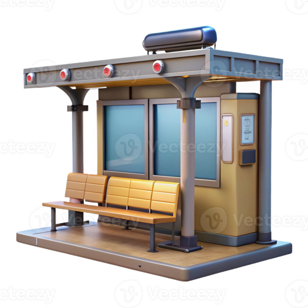 magnificent traditional Automated Tram Stop Digital Signage Cutout high resolution png