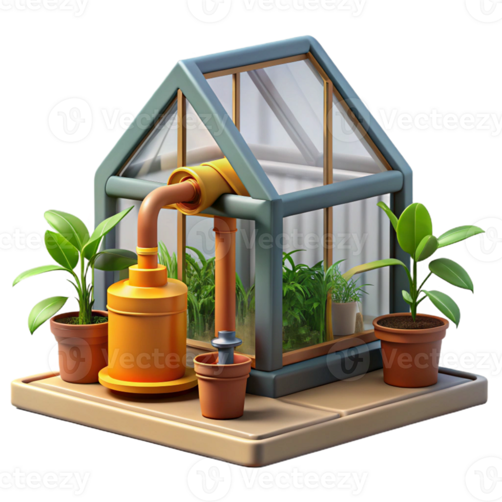 stunning traditional Automated Watering System in Greenhouse Cutout Element png